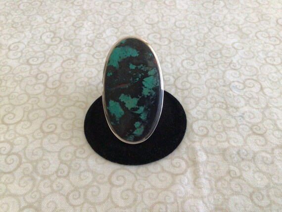 Vintage Statement Ring with a Gemstone - image 2