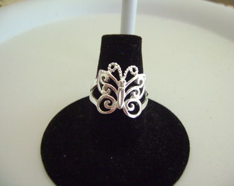 Sterling Silver Butterfly Ring