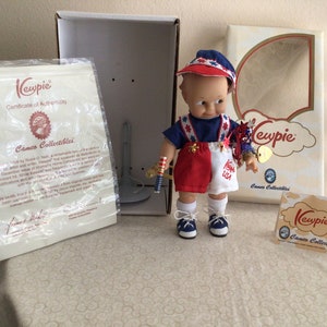Vintage Cameo Collectible 8” Kewpie Doll Yankee Doodle USA
