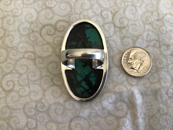 Vintage Statement Ring with a Gemstone - image 5