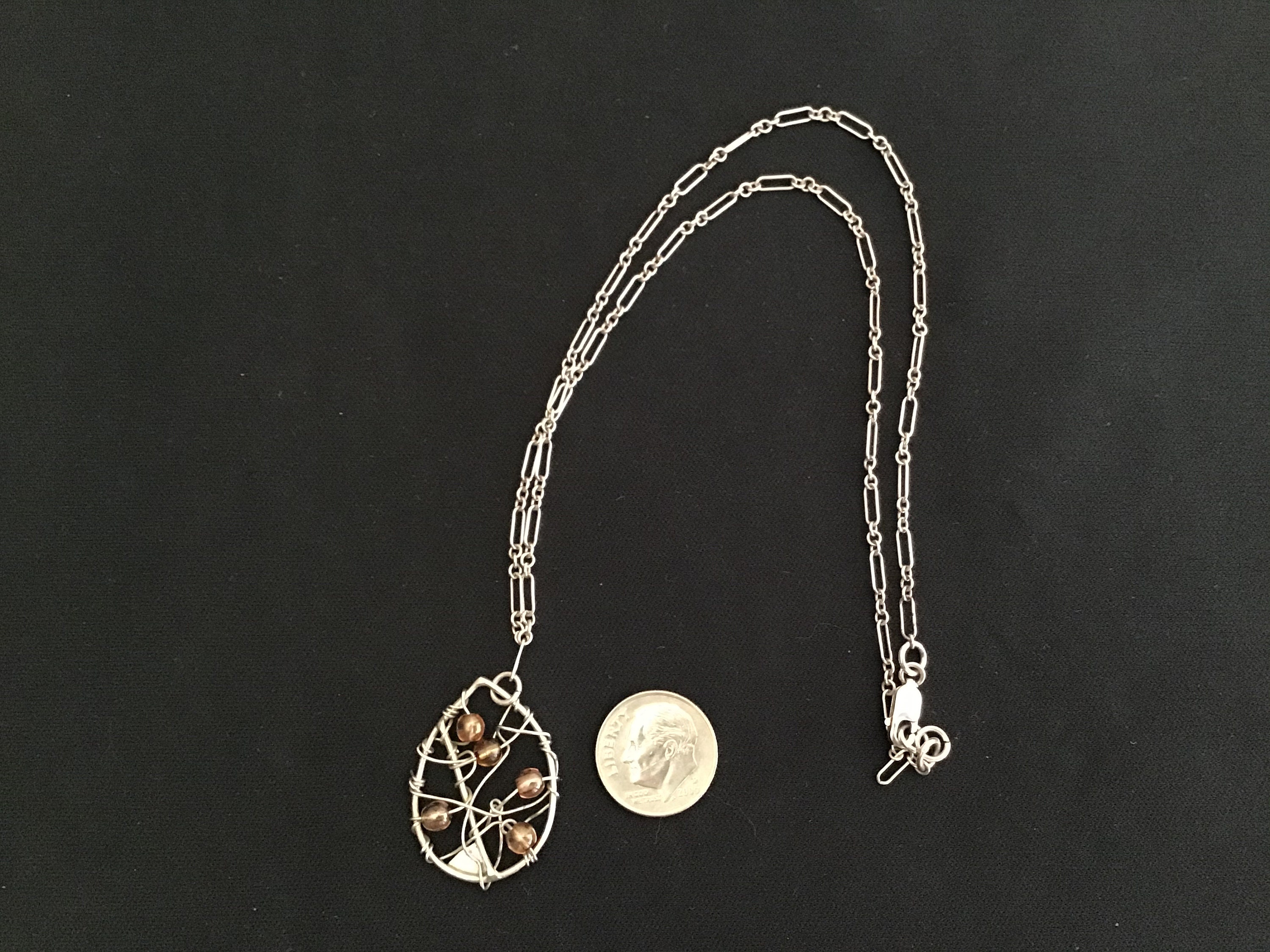 Sterling Silver Necklace With Pendant Etsy UK