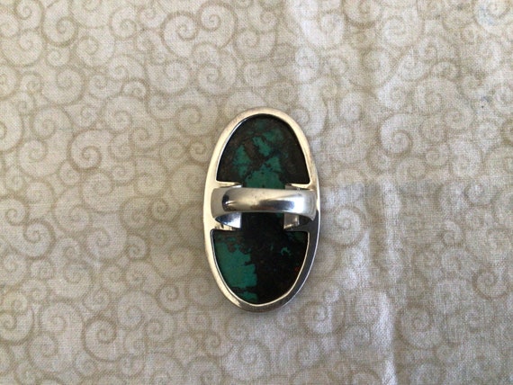 Vintage Statement Ring with a Gemstone - image 7