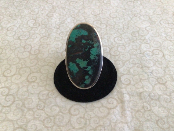 Vintage Statement Ring with a Gemstone - image 1