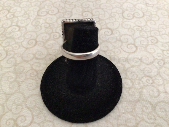 Sterling Silver  Statement Ring Jasper Gemstone V… - image 4