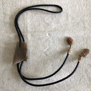 Natural Gemstone Bolo Tie with Matching Lariat Ends