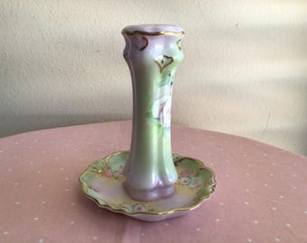 Vtg Betty Planter Porcelain Treasures hand painted hat pin holder blue flowers Vtg Betty Planter Porcelain Treasures Hand Painted Hat Pin  main image 2