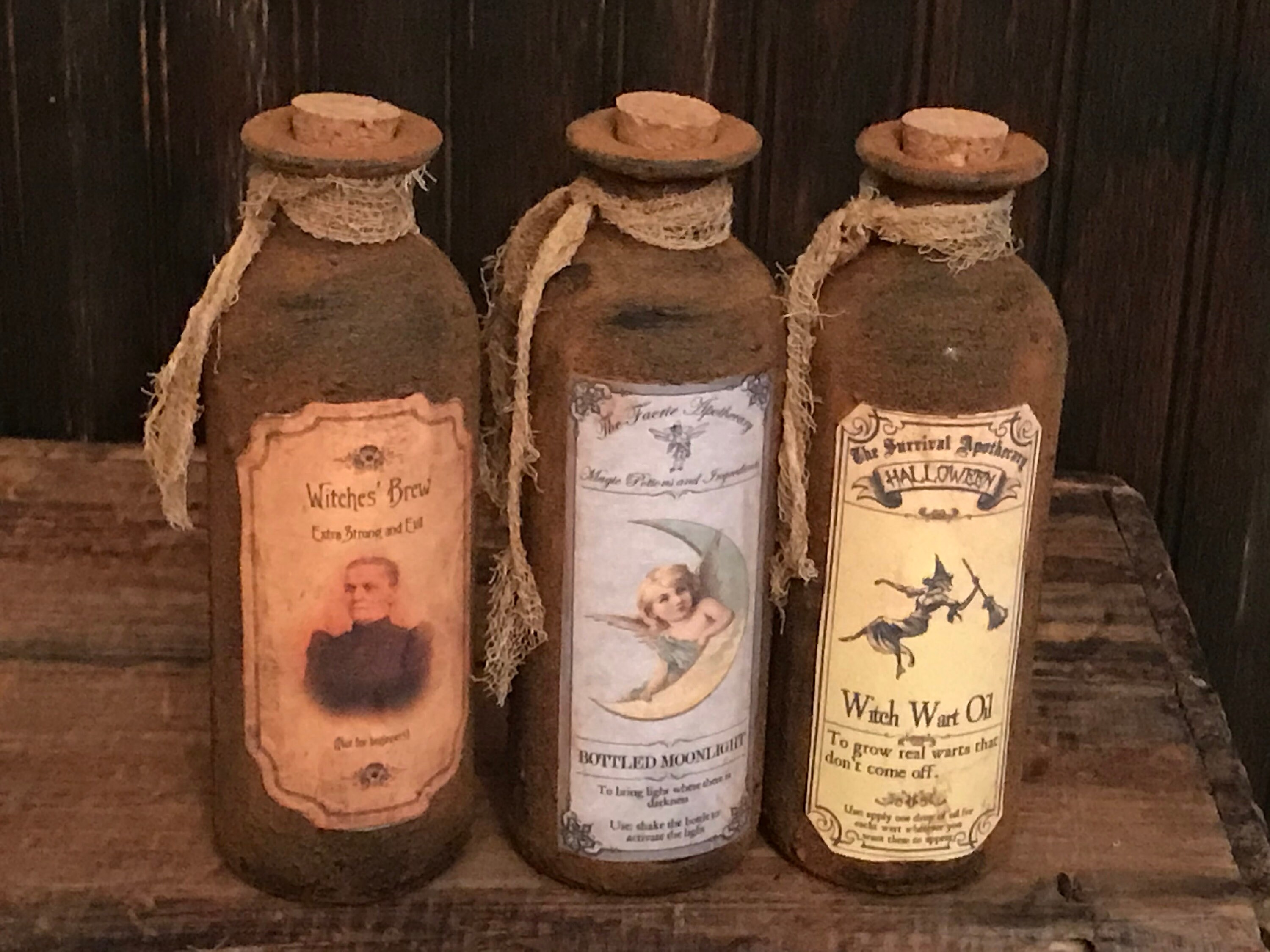 Apothecary set 8 Etsy