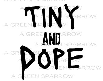 Tiny and Dope PNG Graffiti Paint Niños Niños Pequeños Jóvenes Descarga Digital Instantánea Sublimación DTF