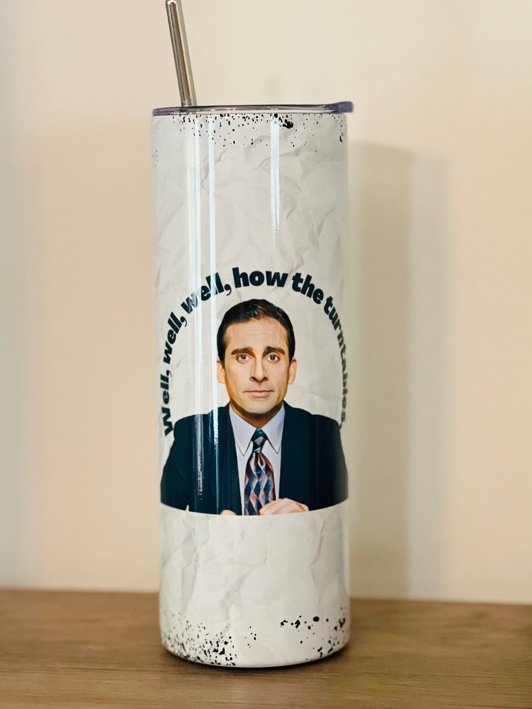 How the Turntables Michael Scott Funny Quote 20 Oz Skinny Etsy