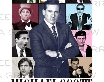 Michael Scott The Eras Tour PNG The Office Funny TV Show Instant Digital Download Sublimation DTF