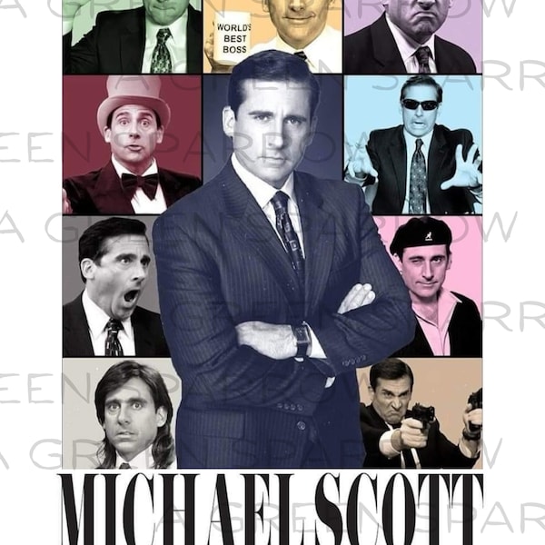 Michael Scott The Eras Tour PNG The Office Funny TV Show Instant Digital Download Sublimation DTF