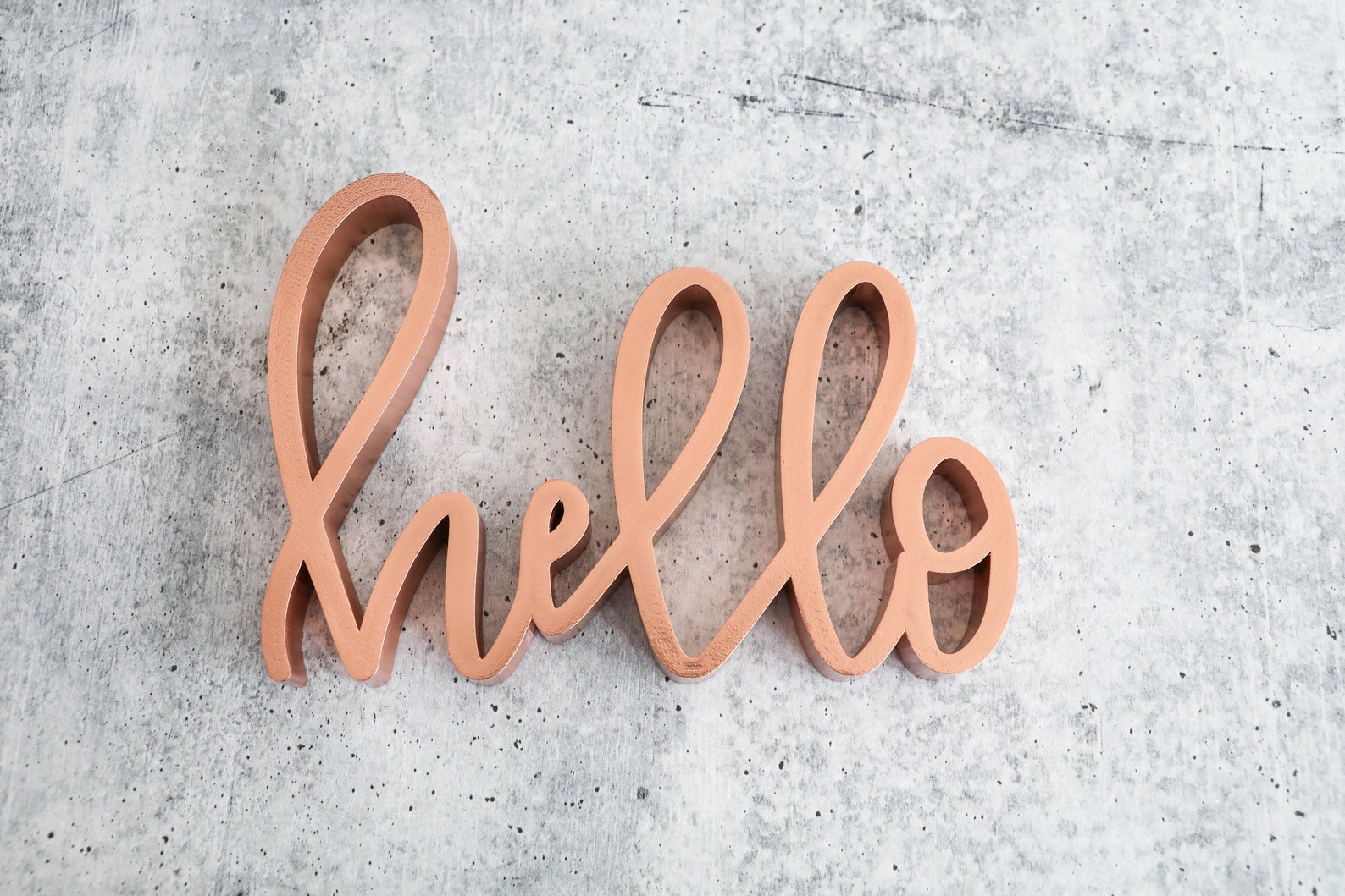 Hello Sign Decor Self Standing Perfect for the Home Etsy