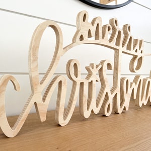 Wood Merry Christmas Sign 27.5