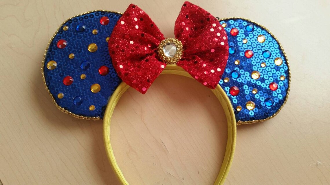 Snow White Mickey Mouse Minnie Mouse Ears Etsy