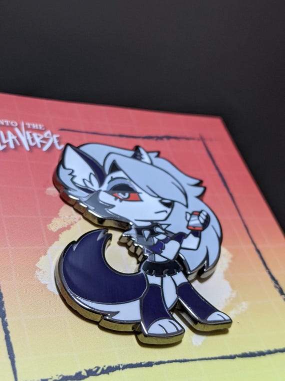 Loona / Hellaverse Fanmerch / Helluva Boss Pins / Black Plated