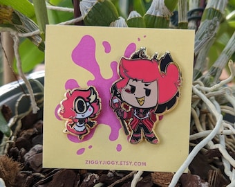 Niffty 44mm Pin Badge Set | Hazbin Hotel Button Collection (set of
