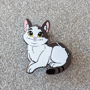 Polite Cat Pin / Meme Version / Hard Enamel / Cute Cat Gift / Kawaii Chibi Style / Pet Theme