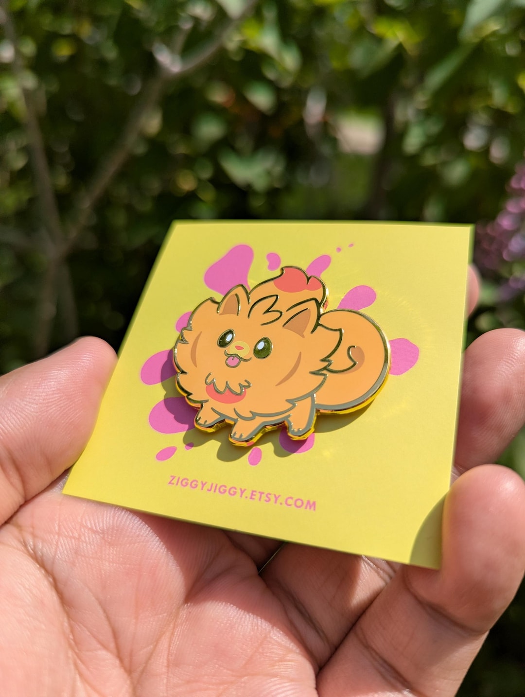 Fire Pomeranian Enamel Pin / Pocket Ball Monsters / Fan Merch / Anime Theme / Kawaii Chibi Style - Etsy.de
