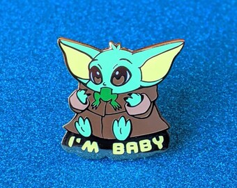 I'm Baby Pin / Hard Enamel / Baby Alien Merch / Fan Merch / Scifi Theme / Kawaii Style