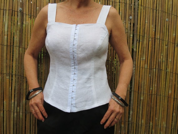 Linen corset top Clearance