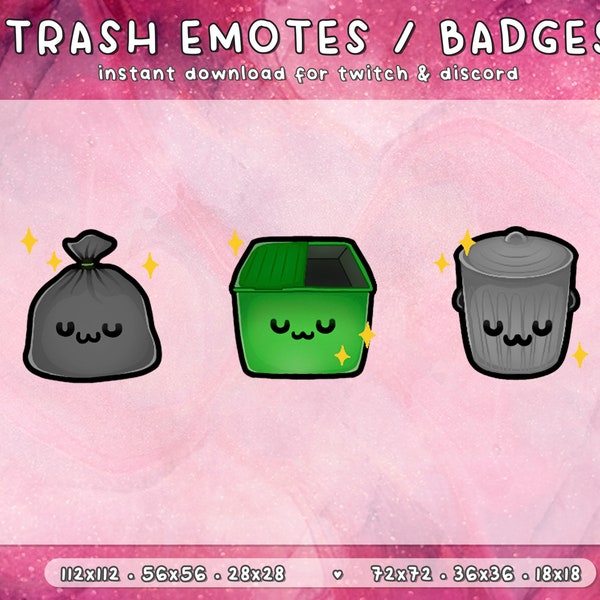Trash Twitch عواطف 3x | значки twitch sub | мссо | забавные эоции Twitch | значки twitch ииыйый оотов к исололованию | мновенна تأب من загрззз