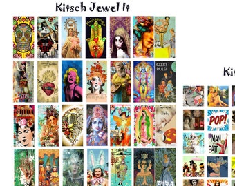 Kitsch Dominos & Inchies Digital Collage Set