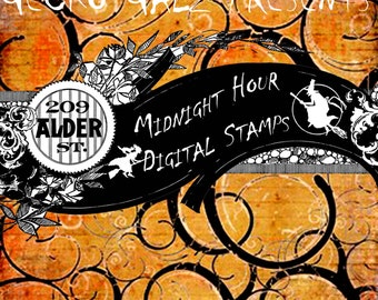 Midnight Hour Digital stamp Set