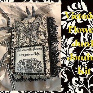 Victorian Flowers Junk Journal Kit