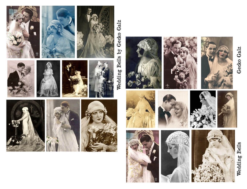 Wedding Bells Digital Collage Set image 1