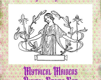 Mythical Maidens Digital Stamp Set