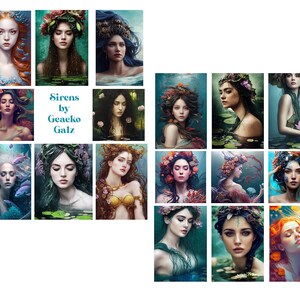 Sirenen Digital Collage Set