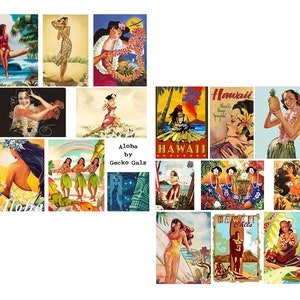 Aloha Digital Collage Set