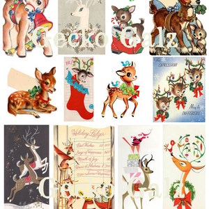 Rudolph and Friends Digital Collage Sheet
