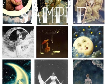 Starlight Magic Digital Collage Sheet