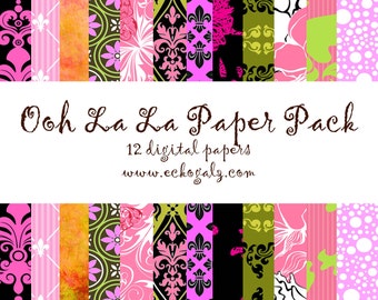 Oolala Digital Paper Pack