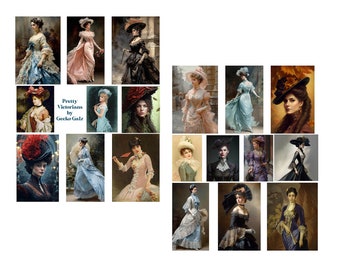 Pretty Victorians Digital Collage Set