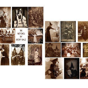 The Witches Digital Collage Set