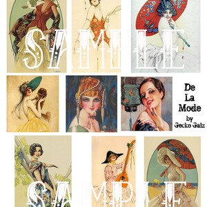 Folha de colagem De La Mode