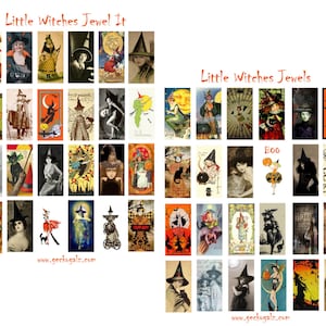 Set di collage Domino Little Witches