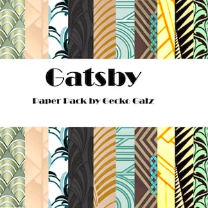Gatsby Digital Paper Pack