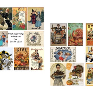 Thanksgiving Memories Digital collage set