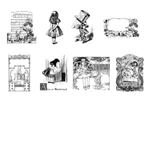 Mad Hatter Digital Stamp Set image 3