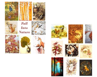 Fall Into Nature Digital Collage Sheet