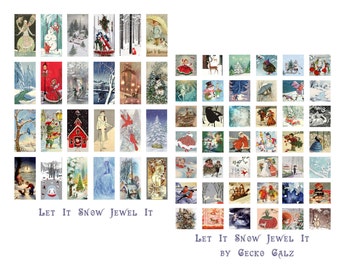 Let It Snow Jewel It Digital Collage Set