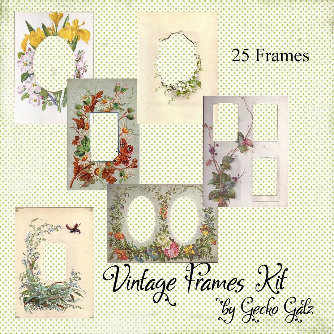 Vintage Frames Craft Kit Etsy