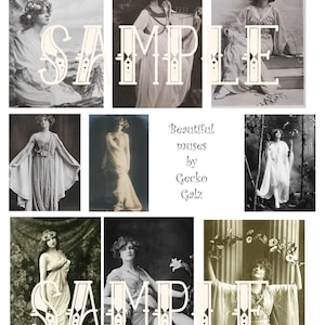Beautiful Muses collage sheet
