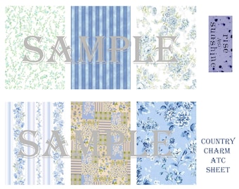 Country Charm ATC Sheet