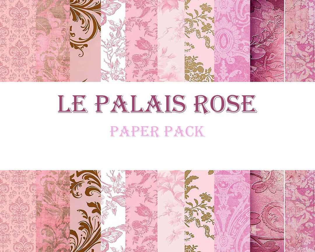 Le Palais Rose Digital Paper Pack - Etsy
