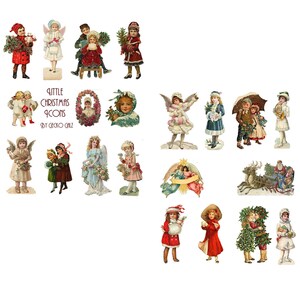 Little Christmas Icons Digital Collage Set