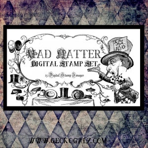 Mad Hatter Digital Stamp Set